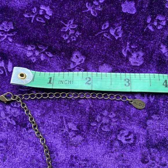 ALDO Statement Women Amber Coloured Faceted Crystal Necklace - Picture 6 of 6